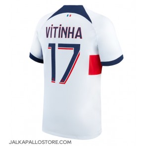 Paris Saint-Germain Vitinha #17 Vieraspaita 2023-24 Lyhythihainen